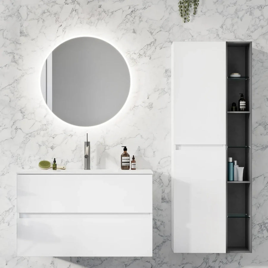 Badrumsmöbel Hemavan Sidoskåp Öppet 20 cm