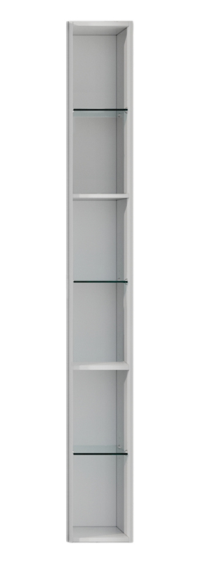 Badrumsmöbel Hemavan Sidoskåp Öppet 20 cm - Ljusgrå