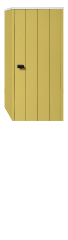 Badrumsmöbel Vemdalen Sidoskåp - 75 cm, Mjukgul