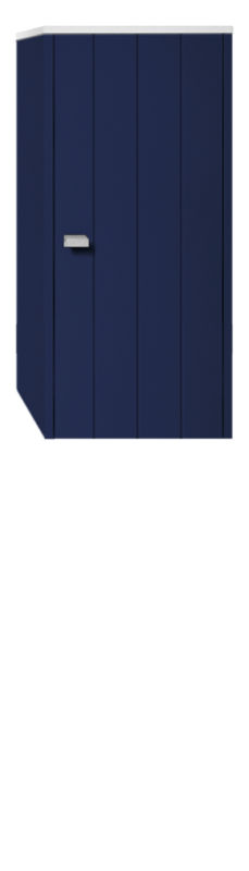 Badrumsmöbel Vemdalen Sidoskåp - 75 cm, Oceanblå