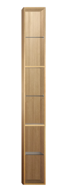 Badrumsmöbel Hemavan Sidoskåp Öppet 20 cm - Ek