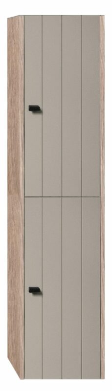 Badrumsmöbel Vemdalen Sidoskåp - 150 cm, Greige/Ek