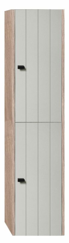 Badrumsmöbel Vemdalen Sidoskåp - 150 cm, Ljusgrå/Ek