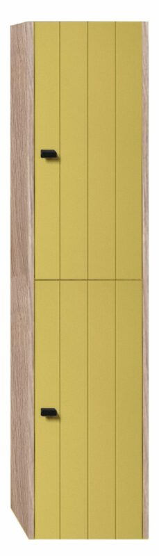 Badrumsmöbel Vemdalen Sidoskåp - 150 cm, Mjukgul/Ek