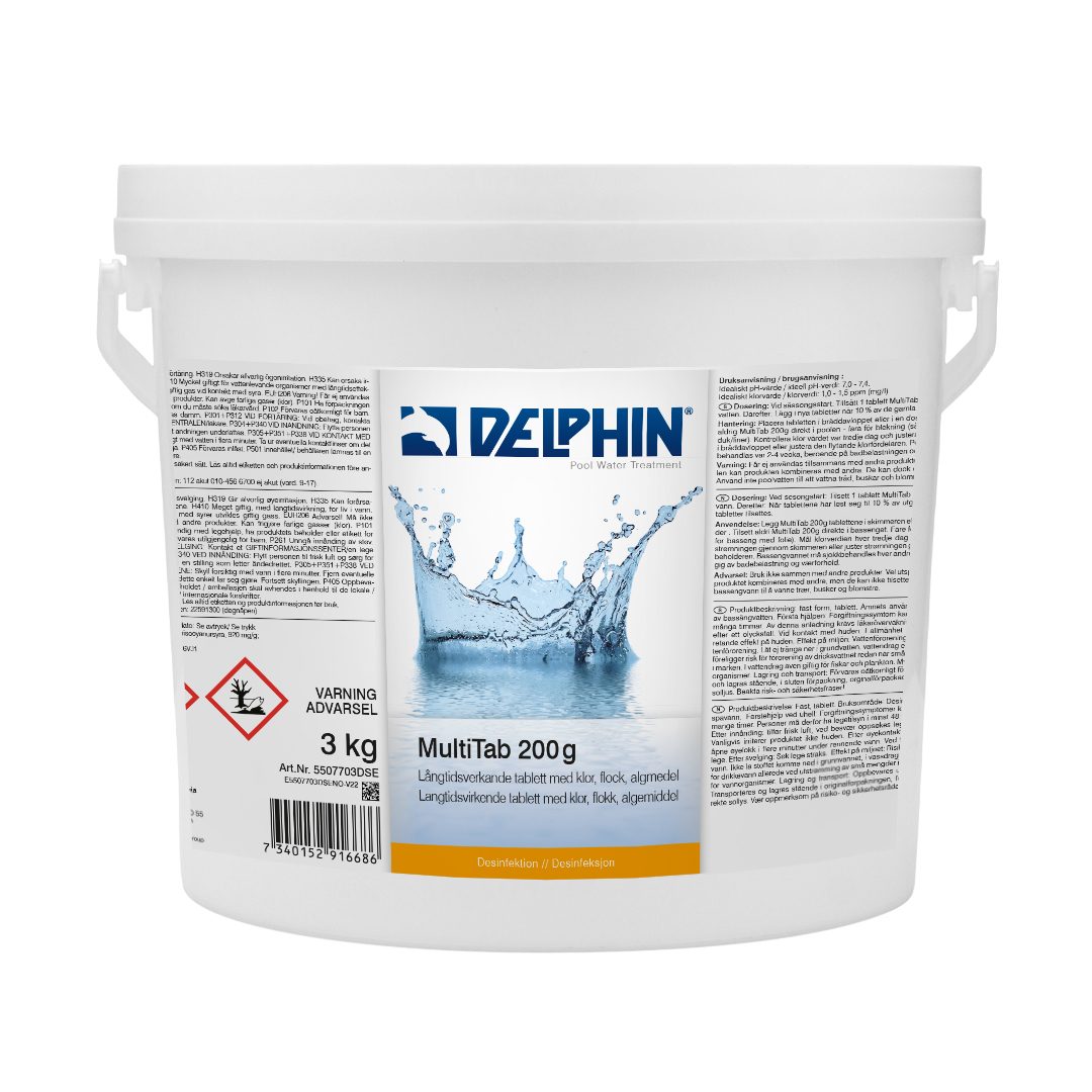 Poolkem DELPHIN MultiTab 200g 3 kg