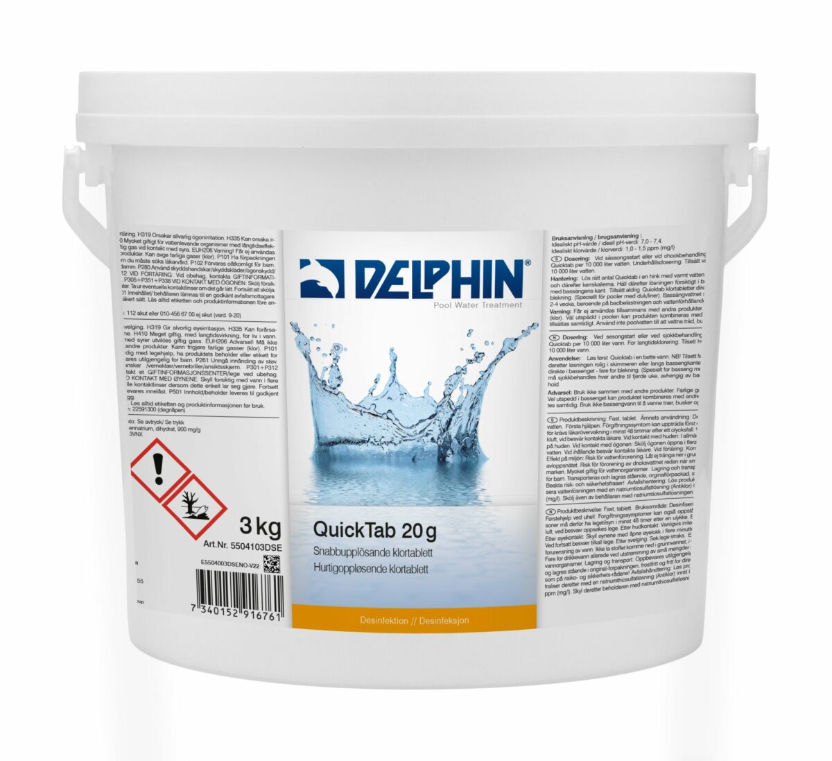 Poolkem DELPHIN QuickTab 20g 3 kg