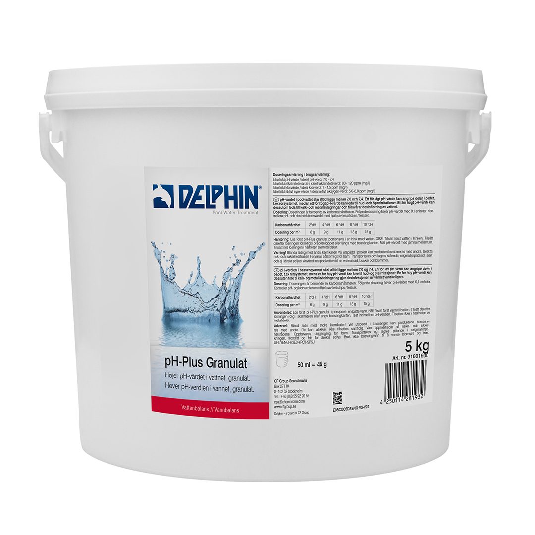 Poolkem DELPHIN pH-plus granulat 5 kg