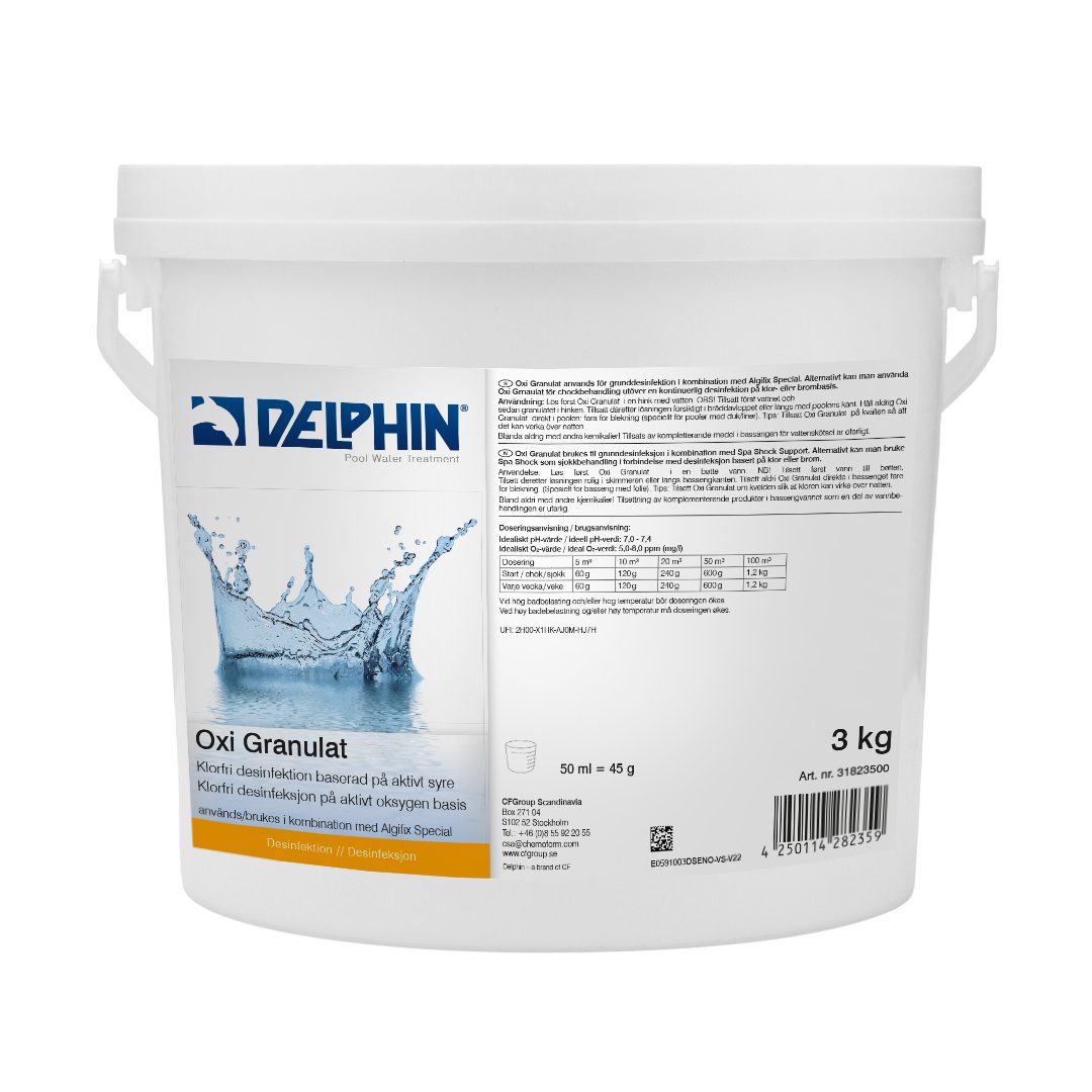 Poolkem DELPHIN Oxi granulat 3 kg