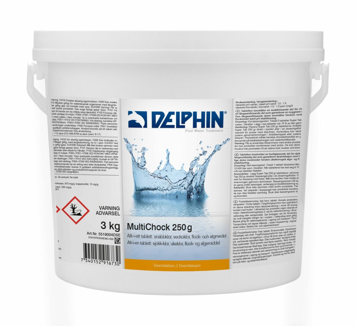 Poolkem DELPHIN MultiChock 250g 3 kg