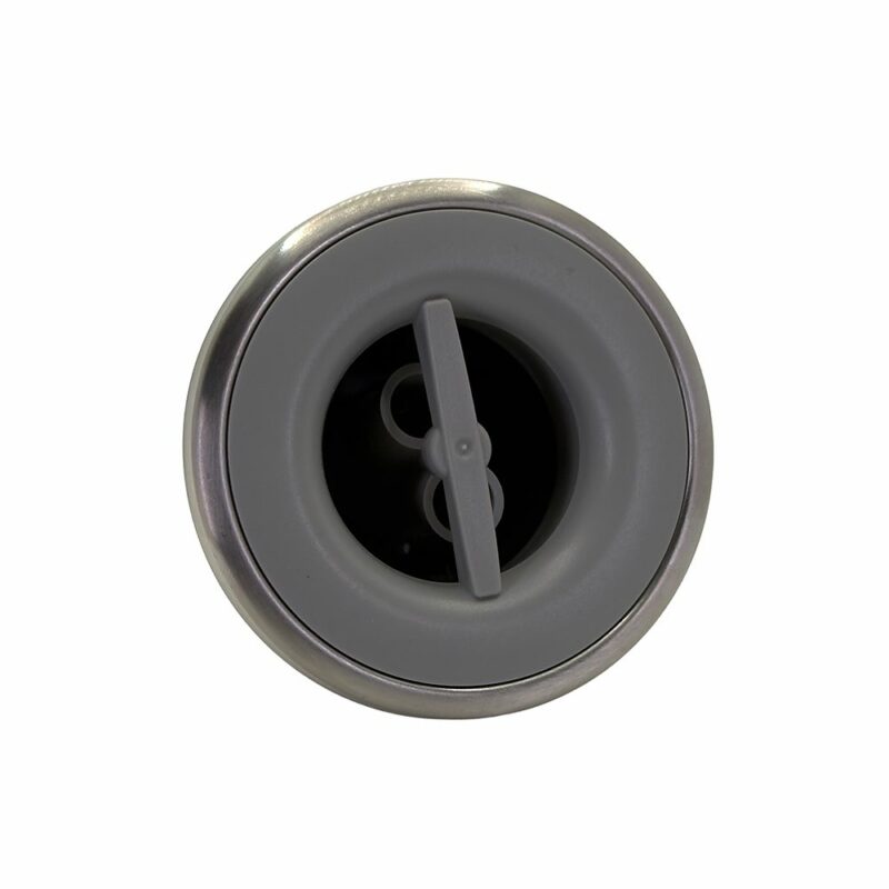 Jetmunstycke roterande dubbel krom/grå 75 mm